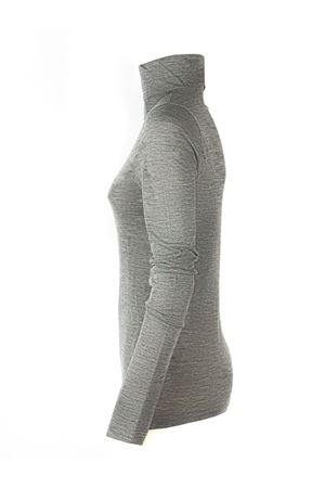 Top a collo alto in misto lana grigio SEMI COUTURE | Y5WJ23X920